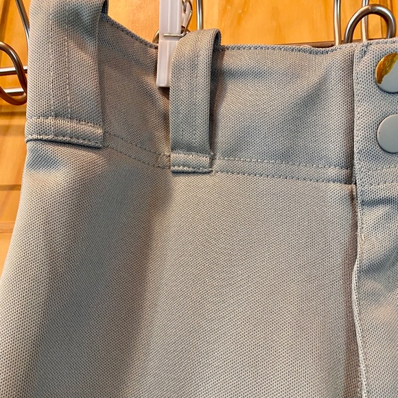 adidas Kids Gray Baseball Pants - Picture 4 of 14